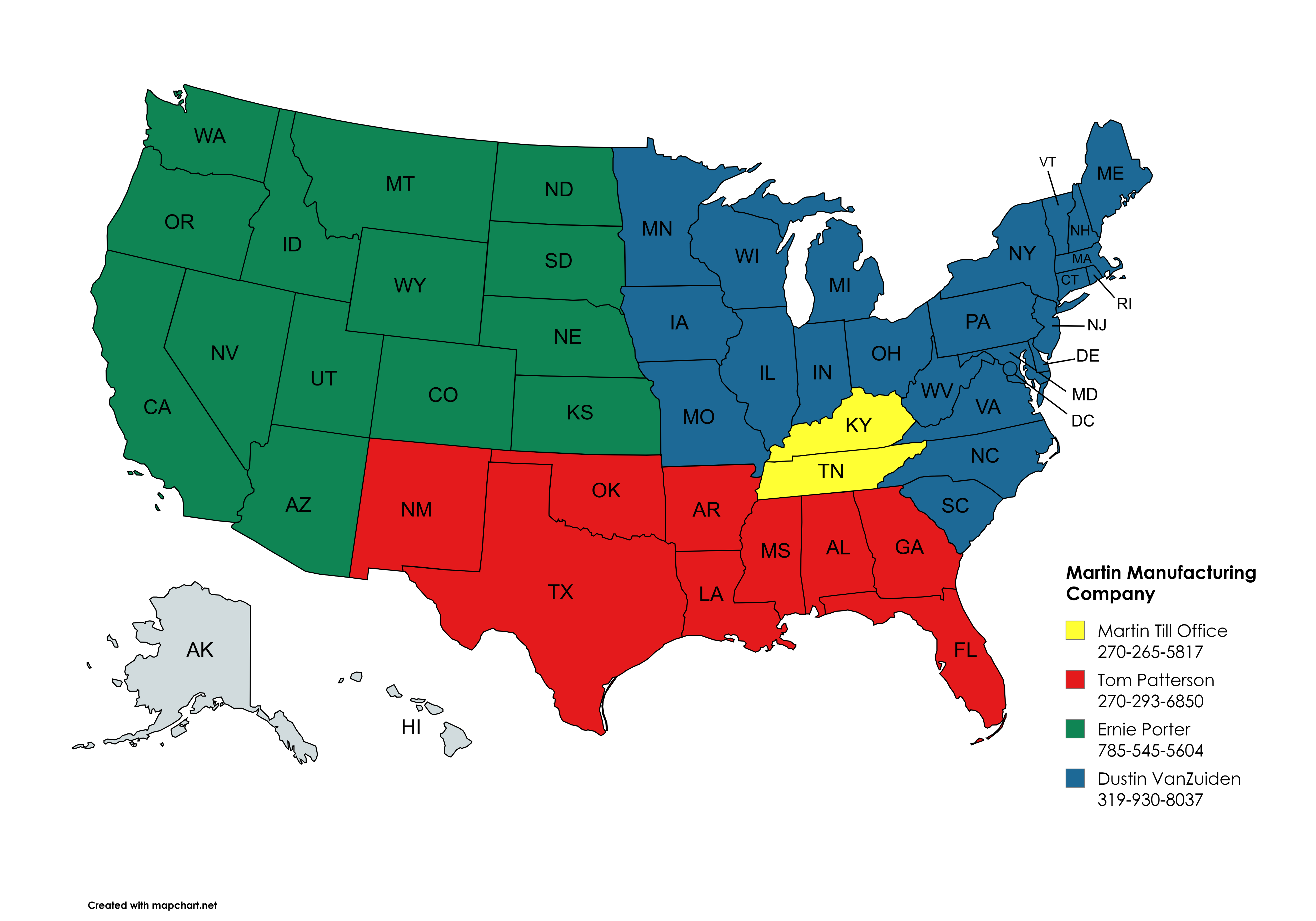 Sales Representative Map 2026